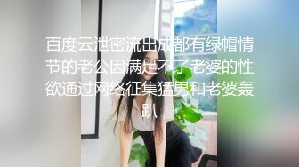 百度云泄密流出成都有绿帽情节的老公因满足不了老婆的性欲通过网络征集猛男和老婆轰趴