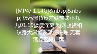 [MP4/ 1.14G]&nbsp;&nbsp; 极品骚货反差婊辣妹小九九01.19极度淫荡 粉穴骚货和纹身大屌炮友激情啪啪 无套猛操吞精口爆