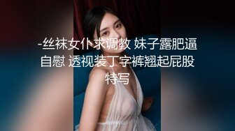 -丝袜女仆求调教 妹子露肥逼自慰 透视装丁字裤翘起屁股特写